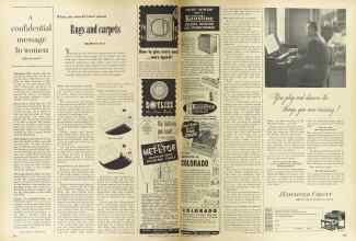 Better Homes & Gardens April 1949 Magazine Article: What you should know about Rugs and carpets