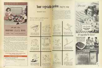 Better Homes & Gardens April 1949 Magazine Article: Your vegetable Garden step by step