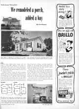 Better Homes & Gardens May 1949 Magazine Article: We remodeled a porch added a bay