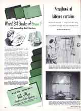 Better Homes & Gardens May 1949 Magazine Article: Scrapbook of kitchen curtains