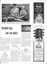 Better Homes & Gardens May 1949 Magazine Article: Braided rugs you can make