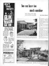 Better Homes & Gardens May 1949 Magazine Article: You can have too much sunshine