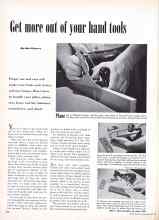 Better Homes & Gardens May 1949 Magazine Article: Get more out of your hand tools