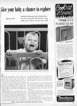 Better Homes & Gardens May 1949 Magazine Article: Give your baby a chance to explore