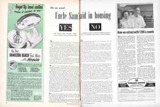 Better Homes & Gardens May 1949 Magazine Article: Do we need Uncle Sam's aid in housing