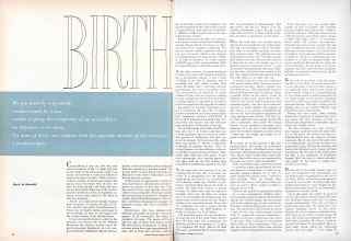 Better Homes & Gardens May 1949 Magazine Article: BIRTH