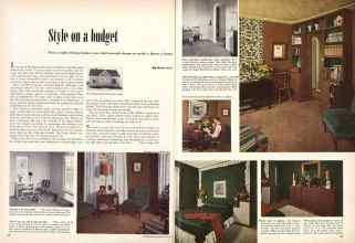 Better Homes & Gardens May 1949 Magazine Article: Style on a budget
