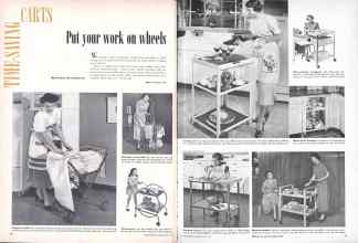 Better Homes & Gardens May 1949 Magazine Article: Put your work on wheels