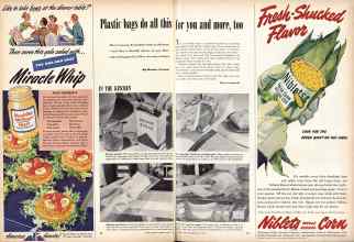 Better Homes & Gardens May 1949 Magazine Article: Plastic bags do all this for you and more, too