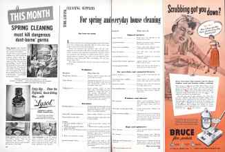 Better Homes & Gardens May 1949 Magazine Article: For spring and everyday house cleaning