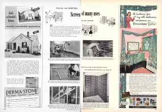 Better Homes & Gardens May 1949 Magazine Article: Anyone can build this Screen of many uses