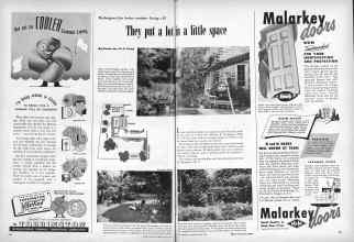 Better Homes & Gardens May 1949 Magazine Article: They put a lot in a little space