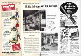 Better Homes & Gardens May 1949 Magazine Article: Dividing their space gave them more room