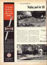 Better Homes & Gardens June 1949 Magazine Article: Wading pool for $19