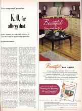 Better Homes & Gardens June 1949 Magazine Article: K. O. for allergy dust