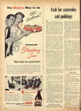 Better Homes & Gardens June 1949 Magazine Article: Cash for casseroles and puddings