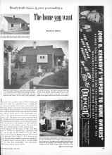 Better Homes & Gardens June 1949 Magazine Article: The home YOU want
