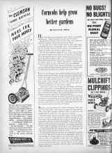 Better Homes & Gardens June 1949 Magazine Article: Corncobs help grow better gardens
