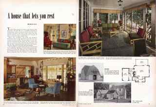 Better Homes & Gardens June 1949 Magazine Article: A house that lets you rest