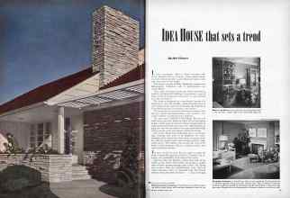 Better Homes & Gardens June 1949 Magazine Article: IDEA House that sets a trend