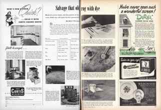 Better Homes & Gardens June 1949 Magazine Article: Salvage that old rug with dye