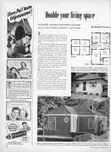 Better Homes & Gardens July 1949 Magazine Article: Double your living space