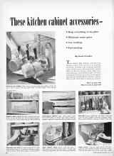 Better Homes & Gardens July 1949 Magazine Article: These kitchen cabinet accessories