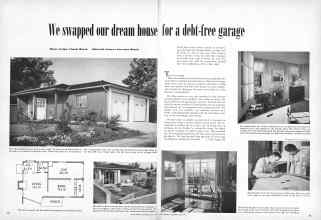 Better Homes & Gardens July 1949 Magazine Article: We swapped our dream house for a debt-free garage