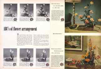 Better Homes & Gardens July 1949 Magazine Article: ABC's of flower arrangement