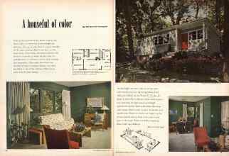Better Homes & Gardens July 1949 Magazine Article: A houseful of color