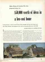 Better Homes & Gardens August 1949 Magazine Article: $50,000 worth of ideas in a low-cost home