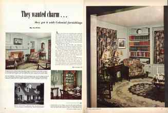 Better Homes & Gardens August 1949 Magazine Article: They wanted charm...