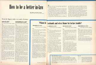 Better Homes & Gardens August 1949 Magazine Article: How to be a better in-law