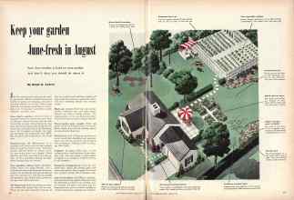 Better Homes & Gardens August 1949 Magazine Article: Keep four garden June-fresh in August