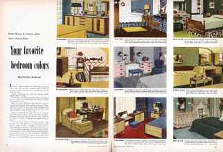 Better Homes & Gardens August 1949 Magazine Article: Your favorite bedroom colors