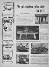 Better Homes & Gardens September 1949 Magazine Article: We got a modern coffee table for $6.15