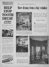 Better Homes & Gardens September 1949 Magazine Article: More drama from a bay window