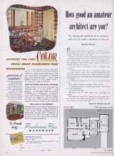 Better Homes & Gardens September 1949 Magazine Article: How good an amateur architect are you?