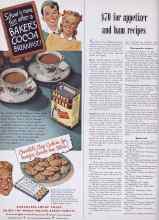 Better Homes & Gardens September 1949 Magazine Article: $70 for appetizer and ham recipes