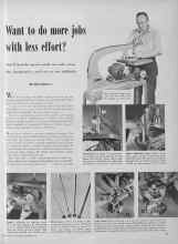 Better Homes & Gardens September 1949 Magazine Article: Want to do more jobs with less effort?