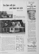 Better Homes & Gardens September 1949 Magazine Article: New lines will give your home new style