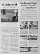 Better Homes & Gardens September 1949 Magazine Article: How to make a sofa bed