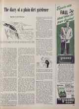 Better Homes & Gardens September 1949 Magazine Article: The diary of a plain dirt gardener