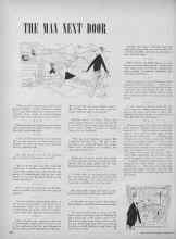 Better Homes & Gardens September 1949 Magazine Article: THE MAN NEXT DOOM
