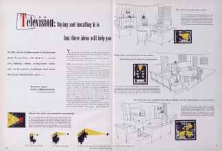 Better Homes & Gardens September 1949 Magazine Article: Television: Buying and installing it is fun; these ideas will help you