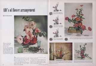 Better Homes & Gardens September 1949 Magazine Article: ABC's of flower arrangement