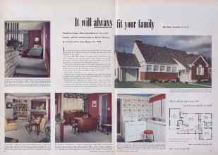 Better Homes & Gardens September 1949 Magazine Article: It will always fit your family