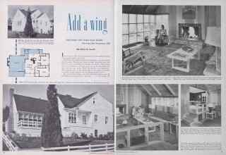 Better Homes & Gardens September 1949 Magazine Article: Add a wing