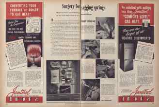 Better Homes & Gardens September 1949 Magazine Article: Surgery for sagging springs