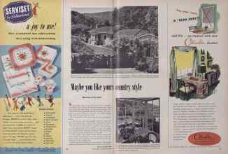 Better Homes & Gardens September 1949 Magazine Article: Maybe yon like yours country style